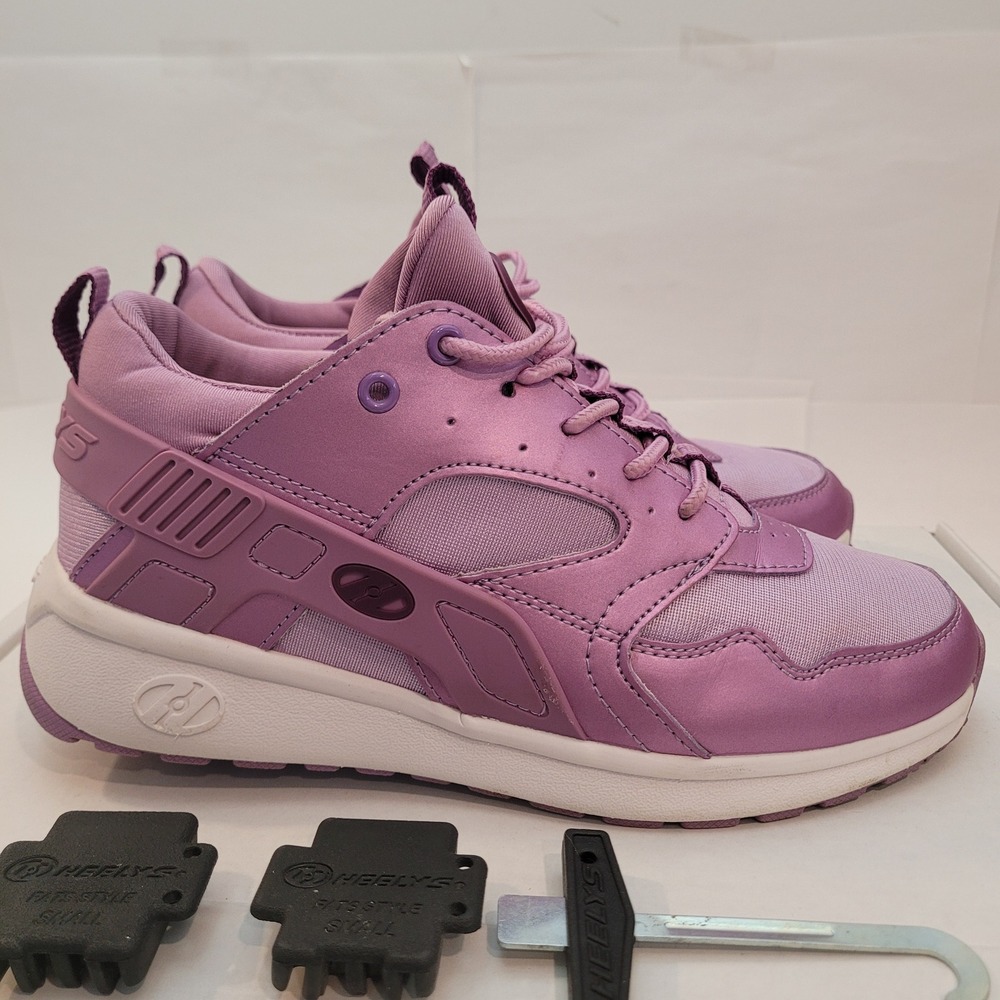 Heelys Force‎ Skate Shoes Women 7 Purple Metallic HE100573 Roller Sneakers